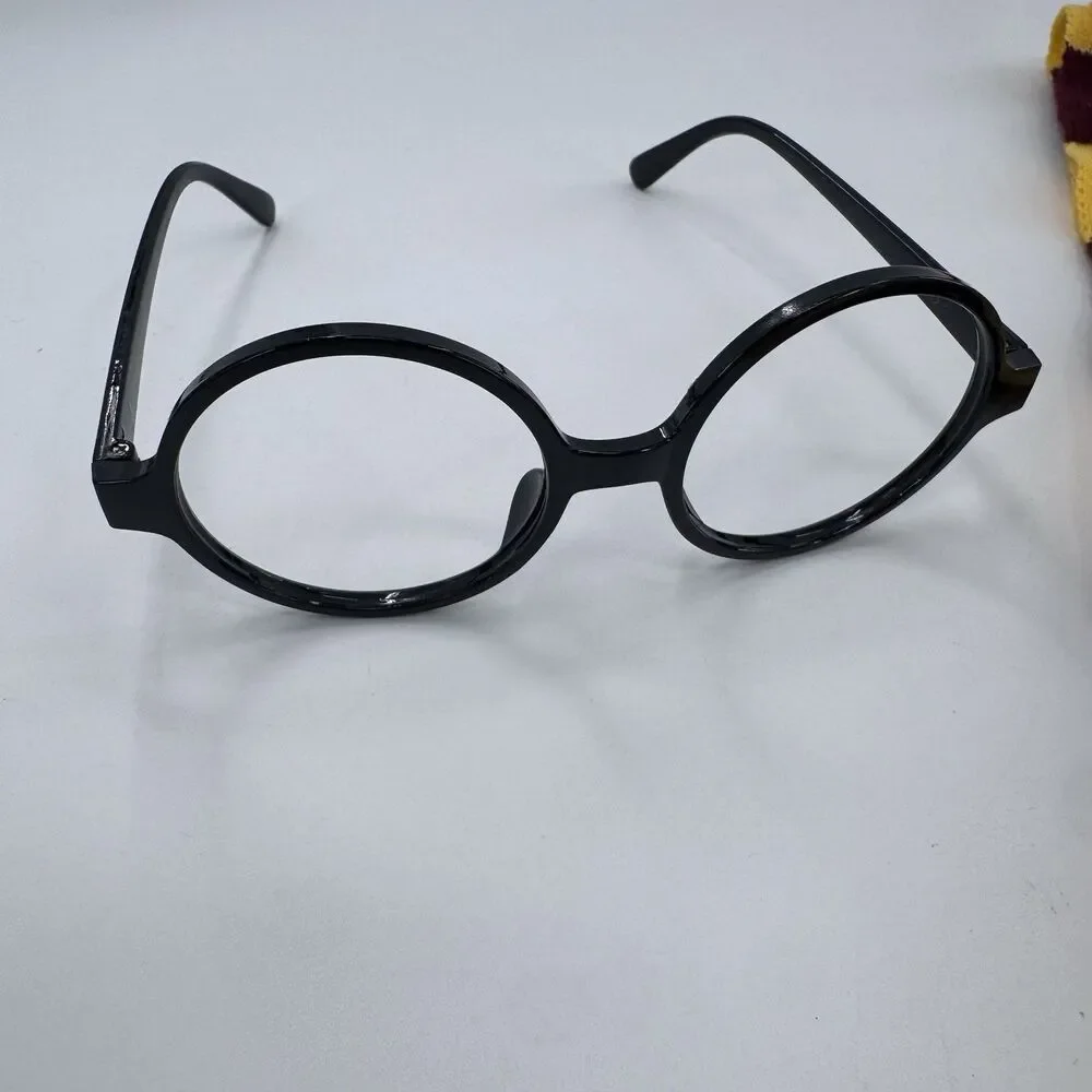 Harry Potter Gryffindor Scarf Knit House Crest Glasses Wand Cosplay Halloween